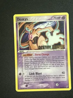 Pokemon Deoxys DESTINY DEOXYS PROMO REVERSE HOLO STAMPED 16/107 Mp/DMG - Image 1