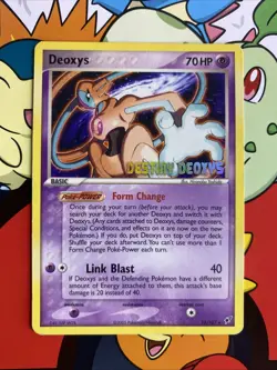 Deoxys 16/107 Destiny Deoxys Movie Promo Stamped Pokemon Card LP - Image 1