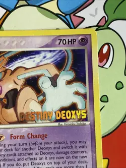 Deoxys 16/107 Destiny Deoxys Movie Promo Stamped Pokemon Card LP - Image 3