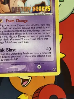 Deoxys 16/107 Destiny Deoxys Movie Promo Stamped Pokemon Card LP - Image 4