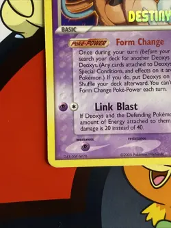 Deoxys 16/107 Destiny Deoxys Movie Promo Stamped Pokemon Card LP - Image 5