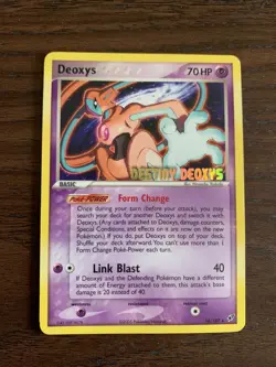 Deoxys 16/107 Destiny Deoxys Movie Promo Stamped Pokemon Card LP - Image 1