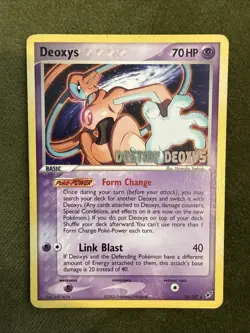 Deoxys - (Movie Promo) 16/107 Stamped Pokemon Card Destiny Lp - Image 1