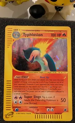 Typhlosion 28/165 - Expedition Base Set - Holo Rare Pokemon Card - MP+ - Image 3