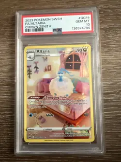 Pokemon TCG Altaria Crown Zenith Holo Ultra Rare Card GG19/GG70 PSA 10 Gem Mint - Image 1
