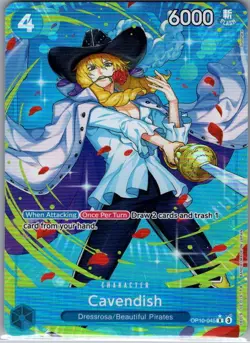 Cavendish (Alt Art) OP10-045 English Royal Blood - One Piece Card - NM - Image 1