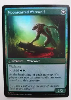 MTG - Innistrad Remastered: Scorned Villager/Moonscarred Werewolf (0212) - Foil - Image 2