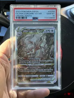 Pokemon 2023 Hisuian Zoroark VSTAR GG56/GG70 Crown Zenith Ultra Rare Holo PSA 10 - Image 1