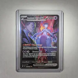 Pokemon TCG Destined Rivals Team Rockets Mewtwo EX Card 231/182 SIR NM - Image 1