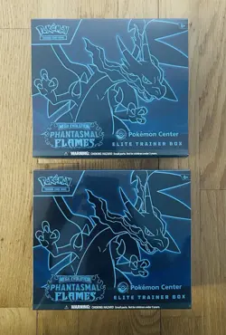 Pokemon Phantasmal Flames Pokemon Center ETB Elite Trainer Boxes Sealed Lot of 2 - Image 1