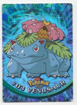 Venusaur #03 Holo Foil 1999 Pokemon - Topps Series 1 - TV Animation Edition - Image 1