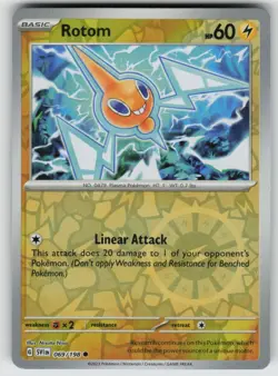 Rotom - Reverse Holo Common SV01: Scarlet & Violet Base Set 069/198 Pokemon - Image 1