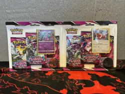 Pokemon TCG Fusion Strike 2- 3 Pack Blister Factory Sealed Espeon-Eevee - Image 1