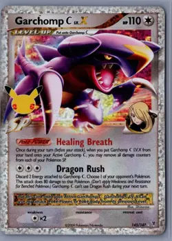 Garchomp C LV.X Classic Collection Celebrations: 145/147 NM Holofoil Pokemon - Image 1