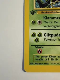 Pokemon GERMAN Base Set 1st EDITION Tangela 66/102 Near Mint!! - Image 4