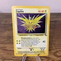 1999 Pokemon Zapdos Holo Rare 15/62 WOTC Vintage - Image 1