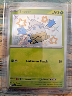 Snover 100/091 NM/M SV Paldean Fates PAF EN Shiny Pokemon TCG - Image 1