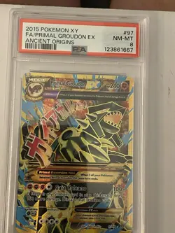 Pokemon XY Ancient Origins FA/Primal Groudon EX 2015 - Image 1