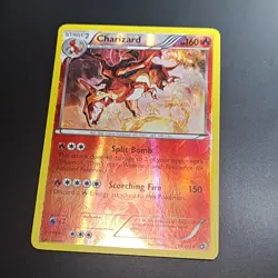 Pokemon Charizard Legendary Treasures Reverse Holo Rare 160 HP 19/113 + bonus. - Image 1