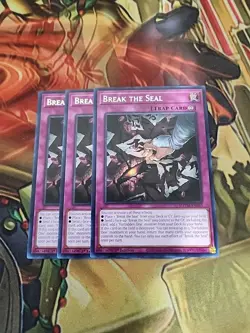3X Break The Seal MZMT-EN043 1st Ed NM Rare Yugioh - Image 1