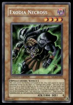 Yu-Gi-Oh TCG Master Collection Volume 2 #MC2-EN003 Exodia Necross ScR,Limited - Image 1