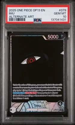 2025 ONE PIECE OP13-CARRYING ON HIS WILL ALTERNATE ART #079 IMU PSA 10 - Image 1