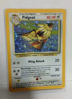 Pokemon Pidgeot 8/64 Jungle Holo 1999 (No Symbol Error) - Image 3