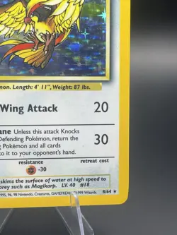 Pokemon Card - Error No Symbol Pidgeot Jungle 8/64 Holo Rare - Image 5