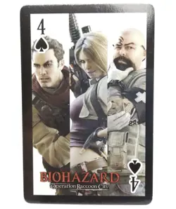 spade 4 Resident Evil Operation Raccoon City Capcom Summer Jam Playing Cards - Image 1