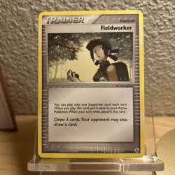 Pokemon EX Legend Maker Trainer Card 73/92 Fieldworker - Image 1