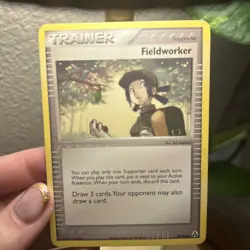 Pokemon EX Legend Maker Trainer Card 73/92 Fieldworker - Image 3