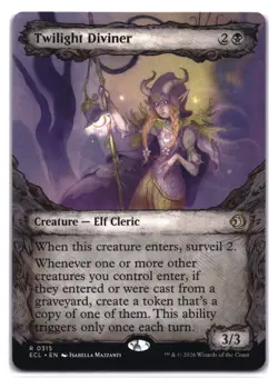 Magic: MTG Lorwyn Eclipsed - Twilight Diviner (Showcase) R 315 NM ECL - Image 1