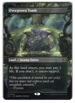 Magic: MTG Lorwyn Eclipsed - Overgrown Tomb (Borderless) R 350 NM ECL - Image 2