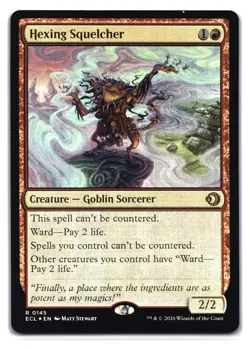 Magic: MTG Lorwyn Eclipsed - Hexing Squelcher (Foil) R 145 NM ECL - Image 1