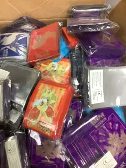 Mixed Lot 10 packs of Pokemon TCG 50-65ct Deck Card Sleeve Packs dmg packaging - Image 1