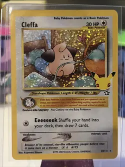 Cleffa 20/111 Holo Rare - 2021 Pokemon Celebrations 25th Anniversary NM - Image 1