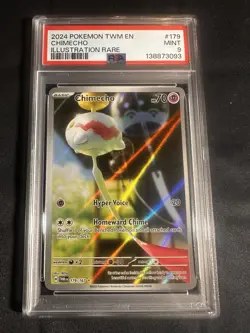 Pokemon Chimecho Illustration Rare Twilight Masquerade 179/167 PSA 9 MINT - Image 1