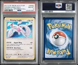 2017 POKEMON SM BLACK STAR PROMO #SM82 SHINING LUGIA-HOLO PSA 8 - Image 3