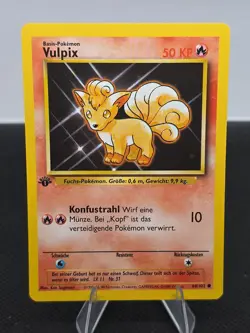 1st Edition GERMAN Vulpix 68/102 Pokemon TCG WOTC Base Set MINT - Image 1