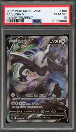 Pokemon Lugia V Silver Tempest Full Alt Art #186 PSA 10 Gem Mint - Image 1