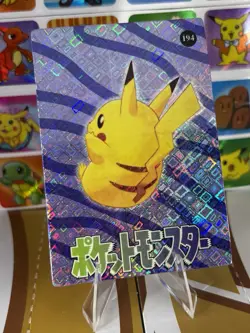 Pokemon Pikachu Vintage Pocket Monsters Vending HOLO Prism Sticker 1999 Nintendo - Image 4