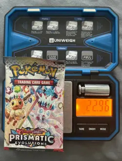 HEAVY 🔥22.96g🔥 Pokemon TCG Prismatic Evolutions Booster Pack POSSIBLE GOD PACK - Image 1