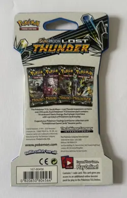 Pokemon TCG - Lost Thunder Sleeved Booster Pack Celebi Artwork - Sealed! - Image 2