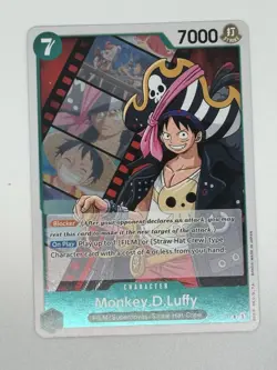 One Piece Card Game Monkey D. Luffy FILM/Supernovas Holo 7000 Power OP01-111 - Image 1