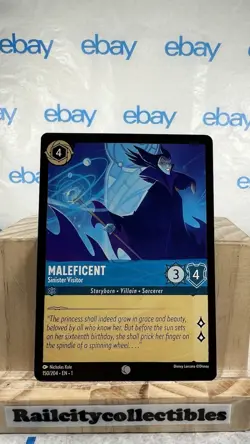 Disney Lorcana TCG: The First Chapter 150/204 Maleficent Sinister Visitor - Image 1