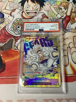 2023 One Piece Monkey D. Luffy Alt Art OP05-119 SEC PSA 10 Gem Mint English - Image 1