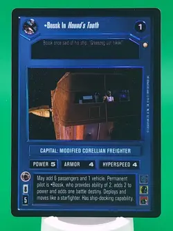SWCCG DARK SIDE BOSSK IN HOUND'S TOOTH REFLECTIONS I FOIL CARD BLACK BORDER - Image 1