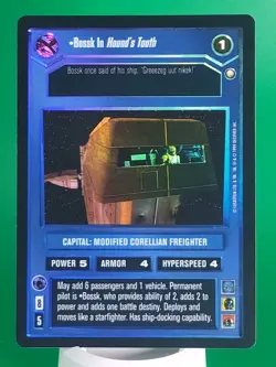 SWCCG DARK SIDE BOSSK IN HOUND'S TOOTH REFLECTIONS I FOIL CARD BLACK BORDER - Image 4