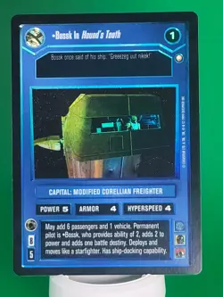 SWCCG DARK SIDE BOSSK IN HOUND'S TOOTH REFLECTIONS I FOIL CARD BLACK BORDER - Image 5