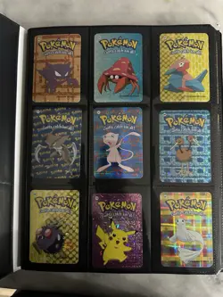Pokemon Binder Lot Vintage Prizim Sticker 144 Cards - Image 1